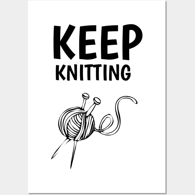 keep knitting Wall Art by juinwonderland 41